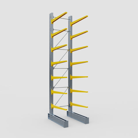 Cantilever Rack - Single Sided - Super Heavy Duty - Powder Coated - Full Bay - Height 5791mm