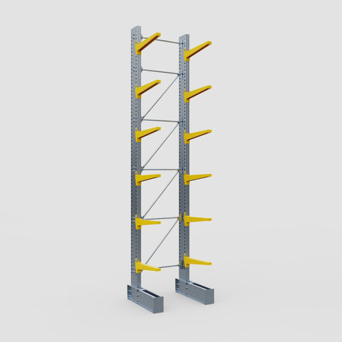 Cantilever Rack - Single Sided - Super Heavy Duty - Powder Coated - Full Bay - Height 5791mm