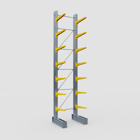 Cantilever Rack - Single Sided - Ultra Heavy Duty - Powder Coated - Full Bay - Height 5791mm