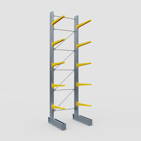 Cantilever Rack - Single Sided - Super Heavy Duty - Powder Coated - Full Bay - Height 5791mm
