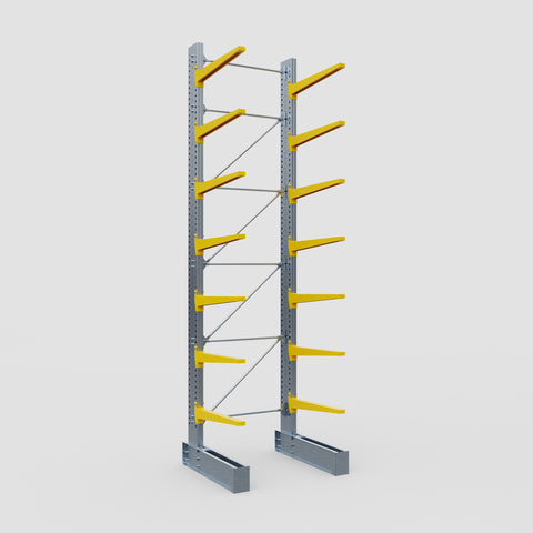 Cantilever Rack - Single Sided - Heavy Duty - Powder Coated - Full Bay - Height 5791mm