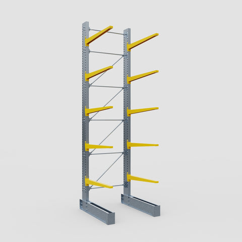 Cantilever Rack - Single Sided - Ultra Heavy Duty - Powder Coated - Full Bay - Height 5791mm