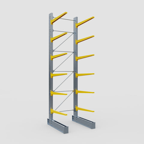 Cantilever Rack - Single Sided - Ultra Heavy Duty - Powder Coated - Full Bay - Height 5791mm