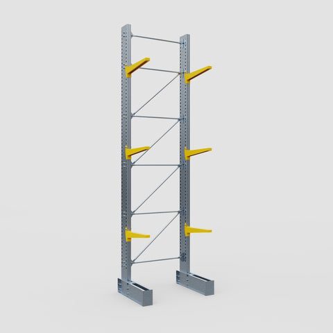 Cantilever Rack - Single Sided - Ultra Heavy Duty - Powder Coated - Full Bay - Height 5791mm