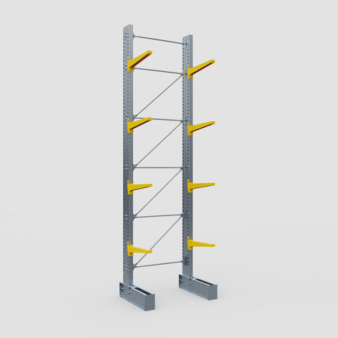 Cantilever Rack - Single Sided - Ultra Heavy Duty - Powder Coated - Full Bay - Height 5791mm