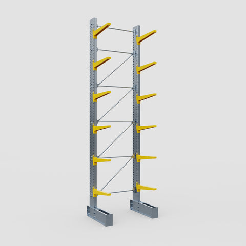 Cantilever Rack - Single Sided - Heavy Duty - Powder Coated - Full Bay - Height 5791mm