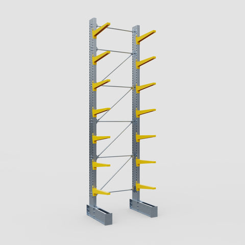 Cantilever Rack - Single Sided - Super Heavy Duty - Powder Coated - Full Bay - Height 5791mm