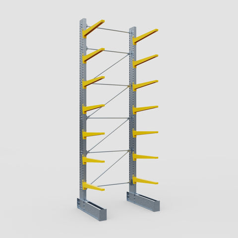 Cantilever Rack - Single Sided - Ultra Heavy Duty - Powder Coated - Full Bay - Height 5791mm