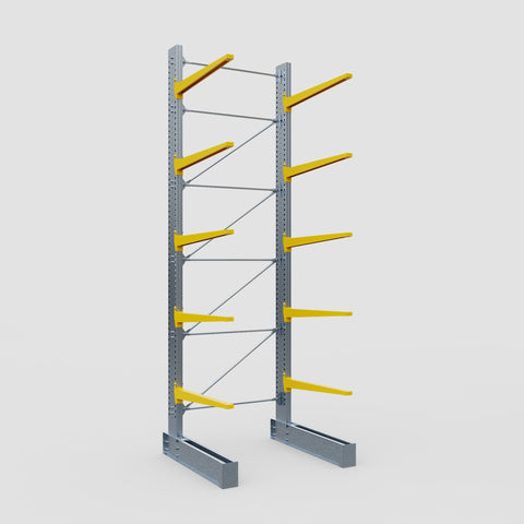 Cantilever Rack - Single Sided - Super Heavy Duty - Powder Coated - Full Bay - Height 5791mm