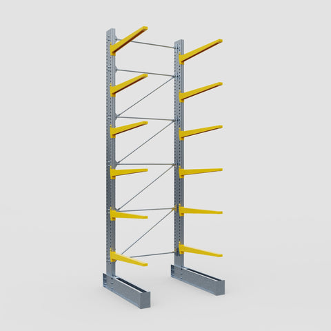 Cantilever Rack - Single Sided - Ultra Heavy Duty - Powder Coated - Full Bay - Height 5791mm