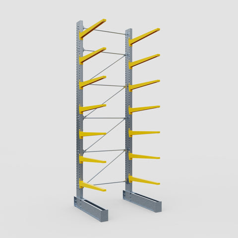 Cantilever Rack - Single Sided - Ultra Heavy Duty - Powder Coated - Full Bay - Height 5791mm