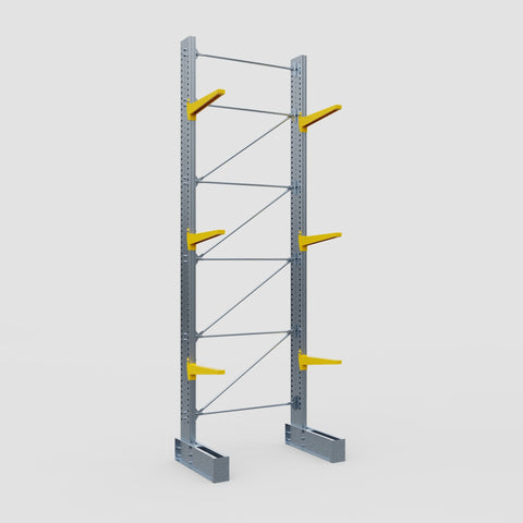 Cantilever Rack - Single Sided - Super Heavy Duty - Powder Coated - Full Bay - Height 5791mm