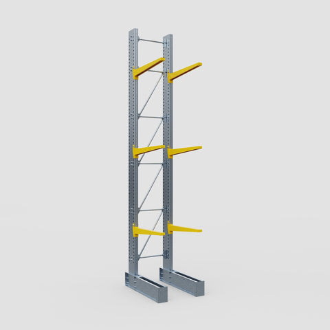 Cantilever Rack - Single Sided - Super Heavy Duty - Powder Coated - Full Bay - Height 5791mm