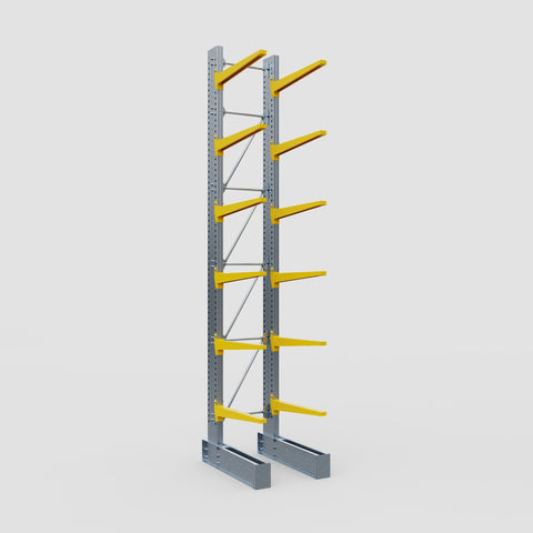 Cantilever Rack - Single Sided - Ultra Heavy Duty - Powder Coated - Full Bay - Height 5791mm