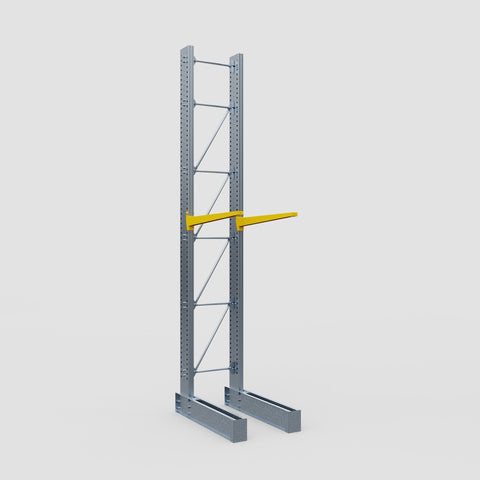 Cantilever Rack - Single Sided - Super Heavy Duty - Powder Coated - Full Bay - Height 5791mm