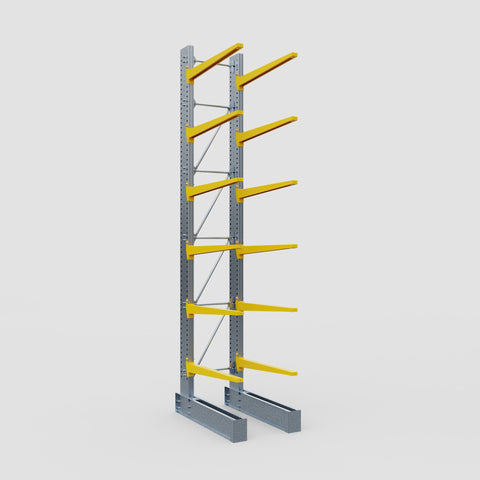 Cantilever Rack - Single Sided - Super Heavy Duty - Powder Coated - Full Bay - Height 5791mm