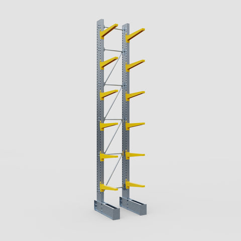 Cantilever Rack - Single Sided - Ultra Heavy Duty - Powder Coated - Full Bay - Height 5791mm