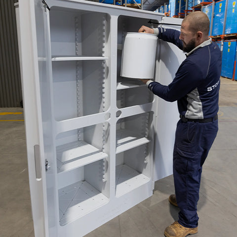 Steelspan - 250L - Polyethylene Corrosive Substance Storage Cabinet