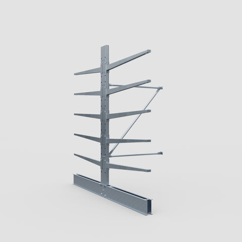 Cantilever Rack - Double Sided - Standard Duty - Hot Dip Galvanized - Add-On Bay - Height 2500mm