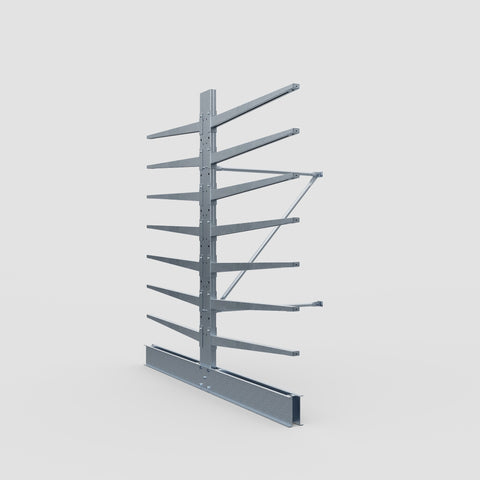 Cantilever Rack - Double Sided - Standard Duty - Hot Dip Galvanized - Add-On Bay - Height 2500mm