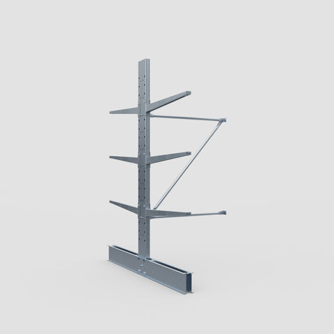 Cantilever Rack - Double Sided - Standard Duty - Hot Dip Galvanized - Add-On Bay - Height 2500mm