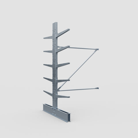 Cantilever Rack - Double Sided - Standard Duty - Hot Dip Galvanized - Add-On Bay - Height 2500mm