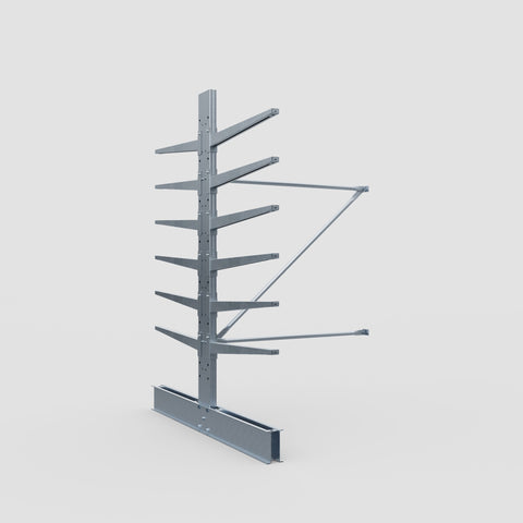 Cantilever Rack - Double Sided - Standard Duty - Hot Dip Galvanized - Add-On Bay - Height 2500mm