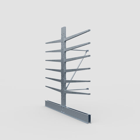 Cantilever Rack - Double Sided - Standard Duty - Hot Dip Galvanized - Add-On Bay - Height 2500mm