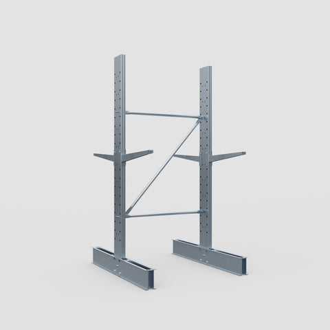 Cantilever Rack - Double Sided - Standard Duty - Hot Dip Galvanized - Full Bay - Height 2500mm