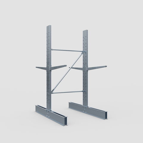 Cantilever Rack - Double Sided - Standard Duty - Hot Dip Galvanized - Full Bay - Height 2500mm