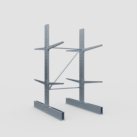 Cantilever Rack - Double Sided - Standard Duty - Hot Dip Galvanized - Full Bay - Height 2500mm