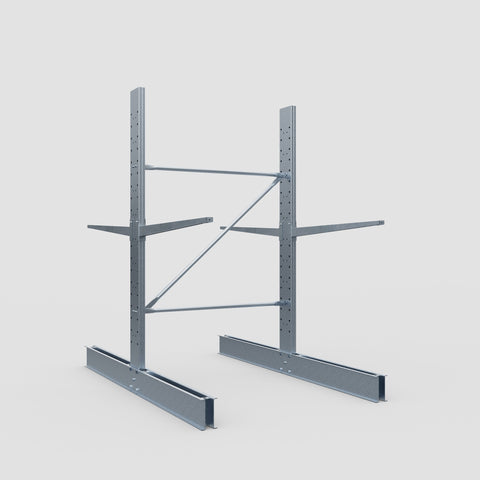 Cantilever Rack - Double Sided - Standard Duty - Hot Dip Galvanized - Full Bay - Height 2500mm