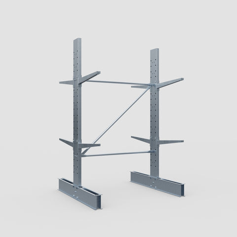 Cantilever Rack - Double Sided - Standard Duty - Hot Dip Galvanized - Full Bay - Height 2500mm