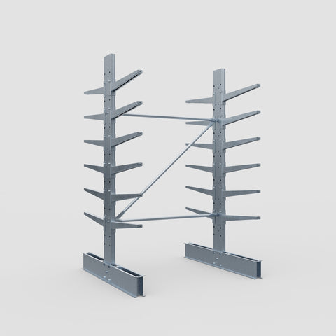 Cantilever Rack - Double Sided - Standard Duty - Hot Dip Galvanized - Full Bay - Height 2500mm