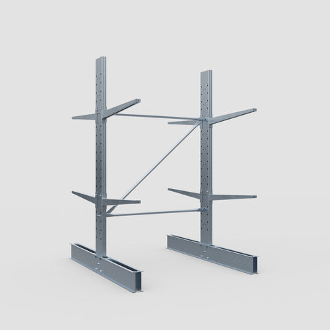 Cantilever Rack - Double Sided - Standard Duty - Hot Dip Galvanized - Full Bay - Height 2500mm