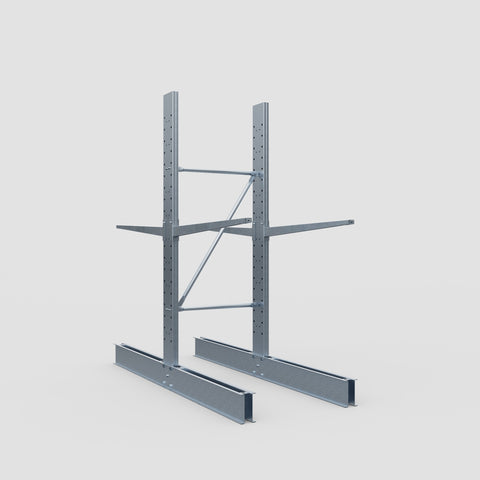 Cantilever Rack - Double Sided - Standard Duty - Hot Dip Galvanized - Full Bay - Height 2500mm