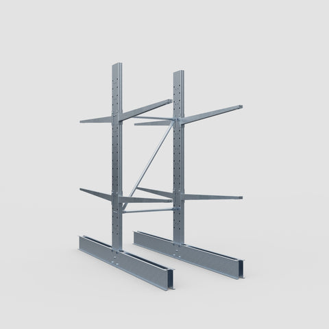 Cantilever Rack - Double Sided - Standard Duty - Hot Dip Galvanized - Full Bay - Height 2500mm