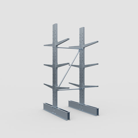 Cantilever Rack - Double Sided - Standard Duty - Hot Dip Galvanized - Full Bay - Height 2500mm