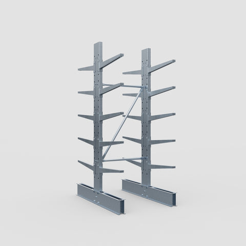 Cantilever Rack - Double Sided - Standard Duty - Hot Dip Galvanized - Full Bay - Height 2500mm