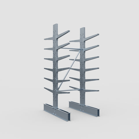 Cantilever Rack - Double Sided - Standard Duty - Hot Dip Galvanized - Full Bay - Height 2500mm