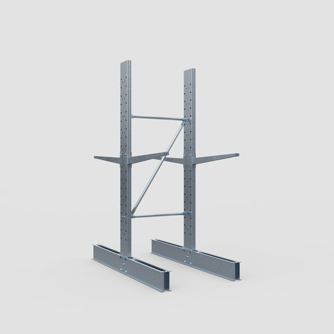 Cantilever Rack - Double Sided - Standard Duty - Hot Dip Galvanized - Full Bay - Height 2500mm