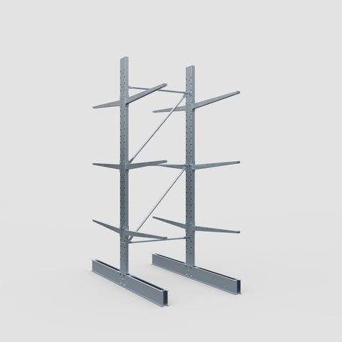 Cantilever Rack - Double Sided - Standard Duty - Hot Dip Galvanized - Full Bay - Height 3500mm