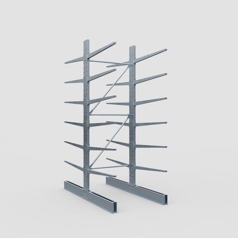 Cantilever Rack - Double Sided - Standard Duty - Hot Dip Galvanized - Full Bay - Height 3500mm