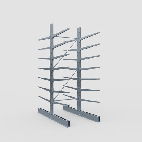 Cantilever Rack - Double Sided - Standard Duty - Hot Dip Galvanized - Full Bay - Height 3500mm