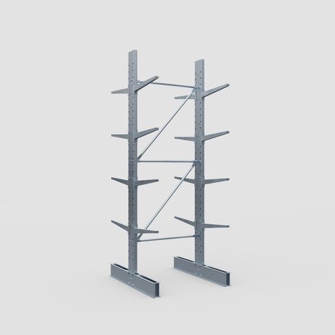 Cantilever Rack - Double Sided - Standard Duty - Hot Dip Galvanized - Full Bay - Height 3500mm