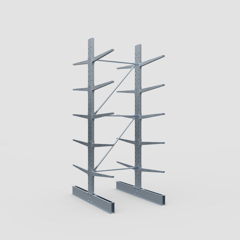 Cantilever Rack - Double Sided - Standard Duty - Hot Dip Galvanized - Full Bay - Height 3500mm