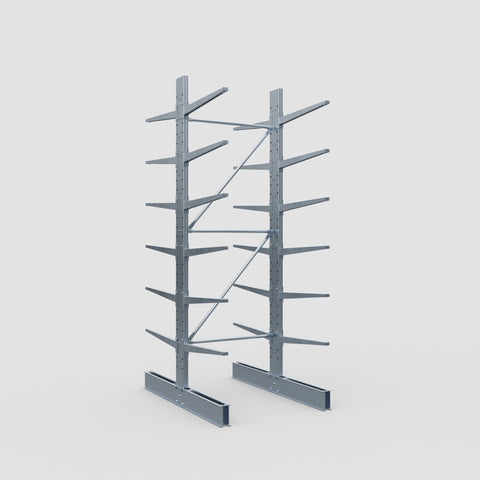 Cantilever Rack - Double Sided - Standard Duty - Hot Dip Galvanized - Full Bay - Height 3500mm