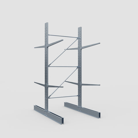 Cantilever Rack - Double Sided - Standard Duty - Hot Dip Galvanized - Full Bay - Height 3500mm