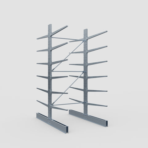 Cantilever Rack - Double Sided - Standard Duty - Hot Dip Galvanized - Full Bay - Height 3500mm