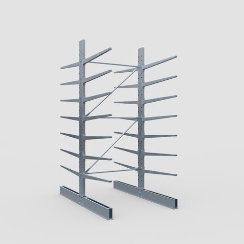 Cantilever Rack - Double Sided - Standard Duty - Hot Dip Galvanized - Full Bay - Height 3500mm